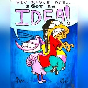 Ed Edd n Eddy "Eddy Has An Idea" Paint Art